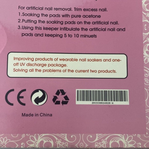 10 Piece Reusable Keeper Pink For Artificial Nail Removal/5piece Reusable Forms - Picture 7 of 9